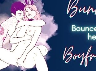 [M4F] Bunny Bounces On Her Boyfriend's Dick [Praise] [Roleplay audi...