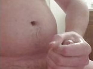 masturbation, amateur, ejaculation-sur-le-corps, maison, point-de-vue, solo