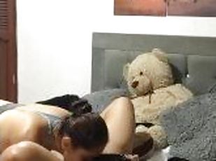 masturbación, orgasmo, coño-pussy, lesbiana, adolescente, pareja, perfecto, argentino, morena