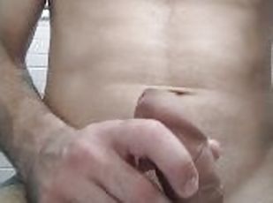 masturbation, orgasme, amateur, ejaculation-sur-le-corps, énorme-bite, branlette, sperme, solo, bite