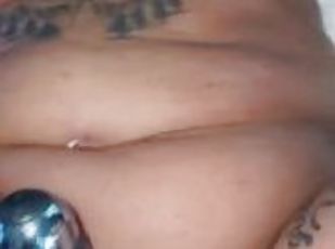 traseiros, amador, anal, pénis-grande, interracial, brinquedo, penetração-de-braço, branco, tatuagem, pénis