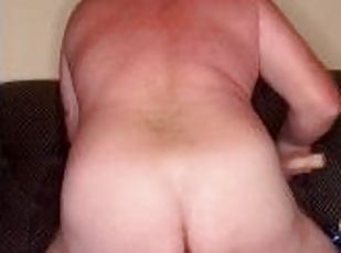 amateur, anal, gay, doble, consolador, a-solas