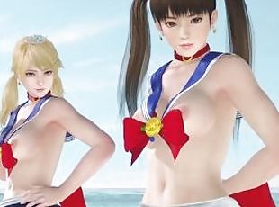 Dead or Alive Xtreme Venus Vacation Amy & Leifang Sailor Moon Swimsuit Nude Mod Fanservice Appreciat