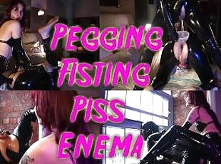 Strap-on Pegging Anal Fisting and Piss enema ft Mistress Vera Viole...