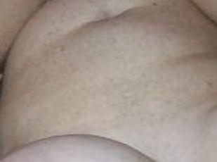 Thick redhead with big natural tits gives you a close up view of ev...