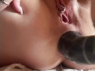 con-el-puño, enorme, amateur, anal, a-solas, tatuaje, inserción