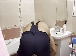 The plumber could not imagine that he would be in such a position! ...