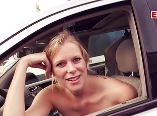 en-plein-air, public, chatte-pussy, maigre, fellation, hardcore, allemand, branlette, couple, voiture