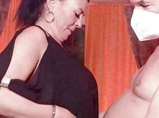 German Swinger club with mature milf and normal User guy