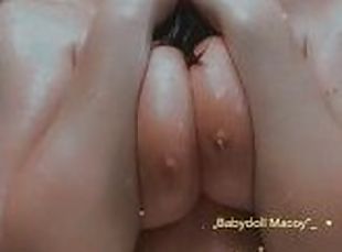 gros-nichons, masturbation, giclée, amateur, babes, ados, seins, fétiche, solo, lait