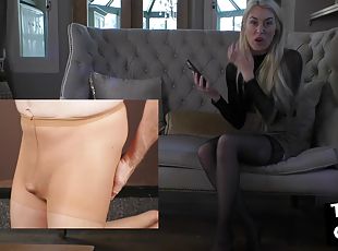 SPH solo Brit femdom humiliates small cocks with dirty talk