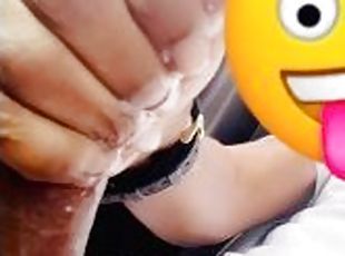 mastubasi, umum, amatir, cumshot-keluarnya-sperma, handjob-seks-dengan-tangan-wanita-pada-penis-laki-laki, mobil, teransang, seorang-diri