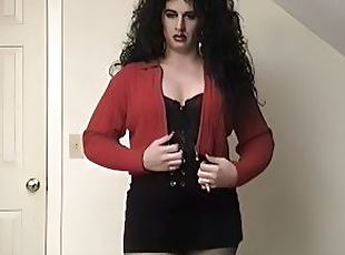 My younger years cross dressing trans smoking lipstick big lips hea...