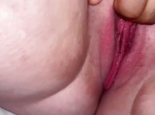 Daddy rubs my fat and wet pussy till I cum(Interracial PAWG Loud Mo...