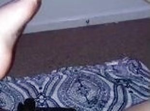 masturbation, orgasme, giclée, amateur, jouet, pieds, solo