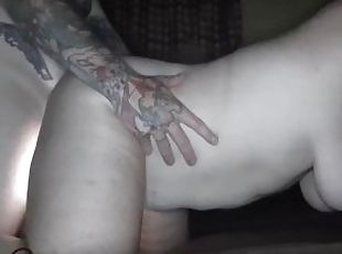 Tattooed Bull Creampies Your Wife - Throbbing Cock and Dripping Cre...