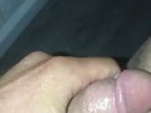 masturbation, amatör, massage, ensam, bollar, close-up, retande
