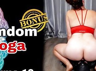 Femdom Facesitting Yoga Submissive Slave Training Bondage BDSM Real...