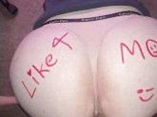 cul, gros-nichons, levrette, fête, femme, amateur, milf, ados, maison, maman