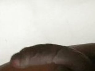 masturbation, amateur, ejaculation-sur-le-corps, ébène, gay, black, solo, bite