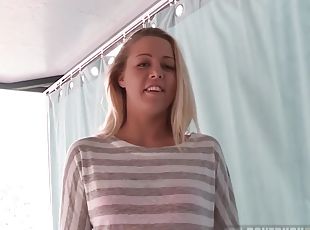 Hot Christen Courtney Face-fucked In Public