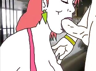 travestit, anal, japoneza, animatie, hentai