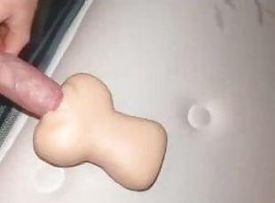 Big dick thrusting sex toy