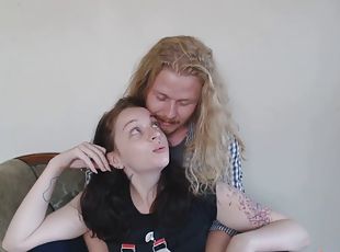 Lovely heroine gets it hard from her long-haired blonde boyfriend