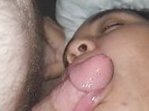 Ebony BBW Gives Sloppy Deepthroat and Gets Oral Creampie (She Keeps...