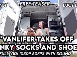 Vanlifer Takes Off Stinky Socks and Shoes FREE Trailer Lucy LaRue L...