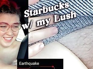 Cashier Flirts With Me While I'm Cumming?! Lush Vibrator in Drive T...
