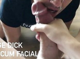 grande, monstro, amador, tiro-ao-alvo, pénis-grande, gay, pov, facial, ejaculação, massivo