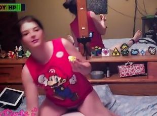Gamer Girlfriends Gross Gassy Deal! Human Chair Fart Sniffing to Ea...