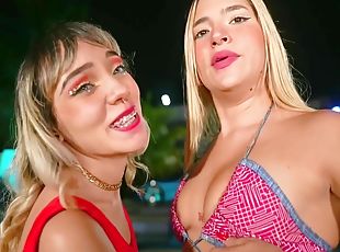 Beautiful Latinas Dance In Bathing Suits And Fuck Each Other With D...
