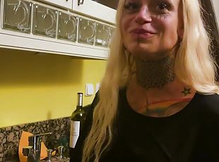 mulher-madura, hardcore, estrela-porno, puta-slut, ejaculação, tatuagem, urso