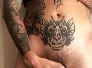 мастурбация, любительское, соло, татуировки