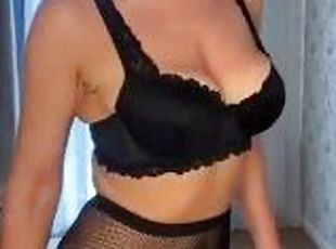 gros-nichons, amateur, milf, maman, rousse, mère, seins, solo, taquinerie