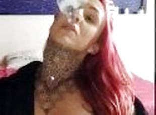 veľké-prsia, žena, zlatíčka, milfka, latinské, brazílske, kráska, fetišistické, sólo, fajčenie-smoking