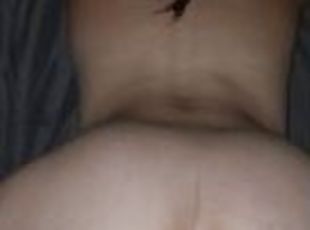 cul, levrette, femme, amateur, énorme-bite, milf, bite