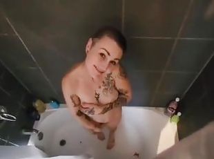 mandi, amatir, blowjob-seks-dengan-mengisap-penis, remaja, mandi-shower, penis, payudara-kecil, pengisapan