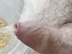 asiatique, pisser, amateur, solo, bite