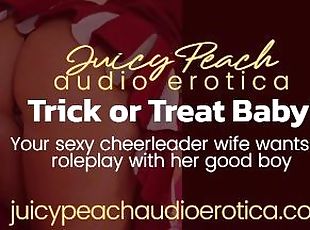 Trick or Treat Baby! Your wife dresses as a slutty cheerleader for ...