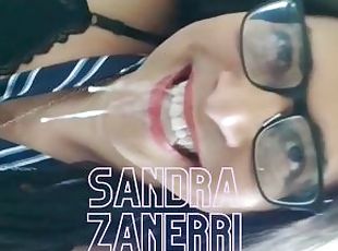 Sandra Zanerri drinks from the cum machine