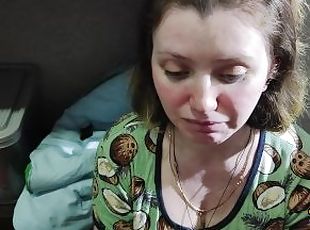 collection of very cum for a cutie in the mouth and on the face, sh...