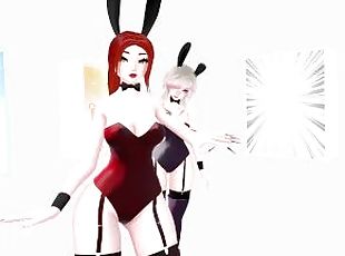 CherryErosXoXo VR thicc ass is checked out by bunny girl WillowWisp...