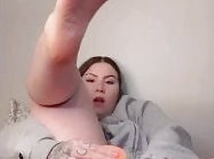 EXTREME Deep Anal With My 4 Foot Dildo All The Way Inside My PAWG A...