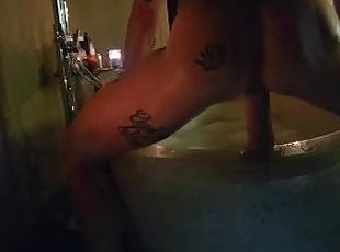 baignade, gros-nichons, masturbation, maman-et-garçon, giclée, amateur, milf, maman, rousse, horny