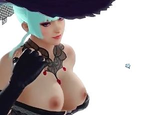 Dead or Alive Xtreme Venus Vacation Nyotengu DOA6 Witch Outfit Nude...