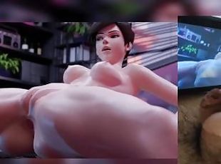 Tracer from Overwatch gets Anal Fisting