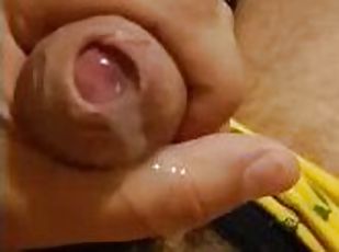 Jerking and cumming on my belly.